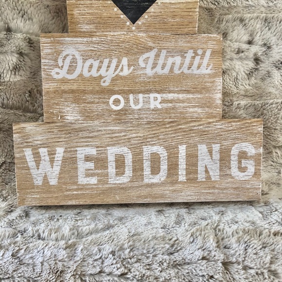 Hobby Lobby Party Supplies Wood Chalkboard Days Till Wedding Sign